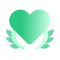 About a hand over the heart with a laurel wreath repres 1 1