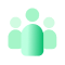 About three people standing together to symbolize teamwo 2 1