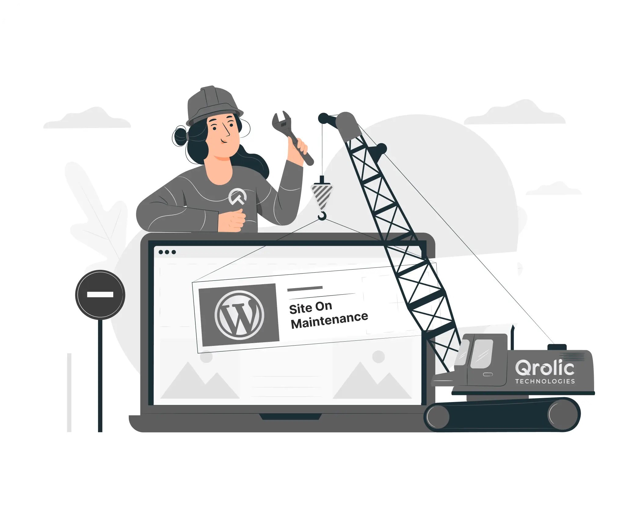 WordPress-Maintenance banner section